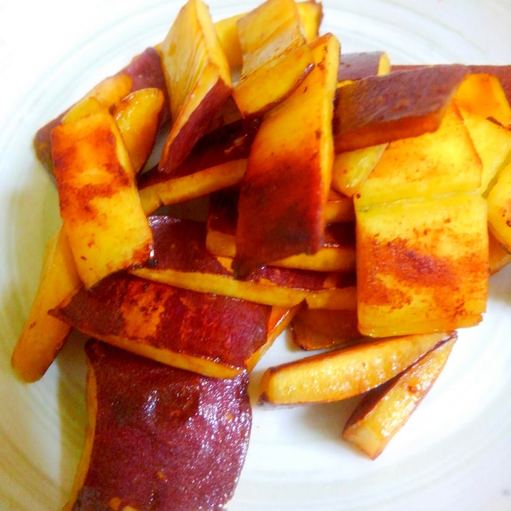 さつまいもの皮でおやつ レシピ 作り方 By びいまま 楽天レシピ